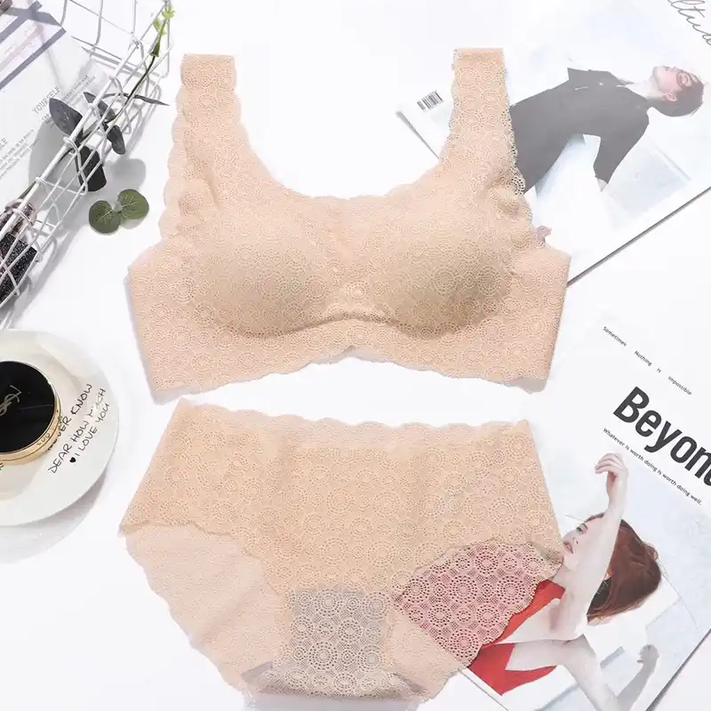 Ropa interior de refrigeración sloggi goteo tipo sin anillo de acero Chaleco de belleza Sujetador deportivo ropa interior de encaje Delgado| | - AliExpress