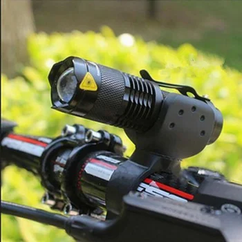 

Bicycle LED Front Torch Lamp With 360 Degree Rotating Light Holder Adjustable Focus Rechargeable Headlamp Cycling Accessories 1