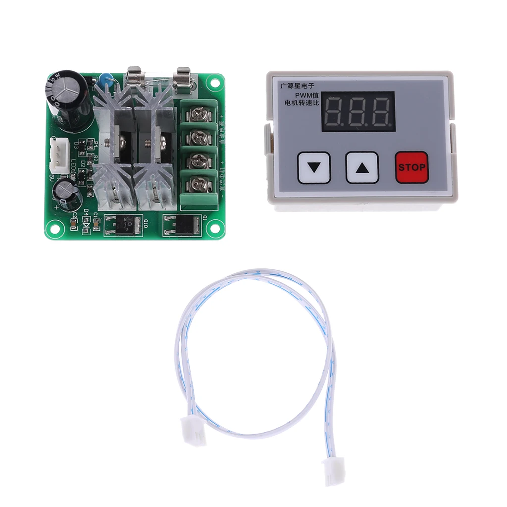 DC 12V 24V 10A PWM регулятор скорости двигателя Регулятор цифровой переключатель управления скоростью