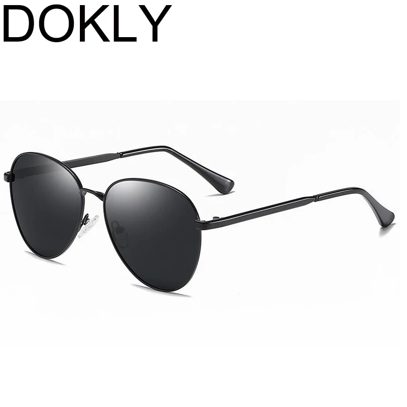DOKLY Новые поляризационные солнцезащитные очки розовые линзы Пилот Солнцезащитные очки женские поляризационные солнцезащитные очки для вождения роскошный дизайн
