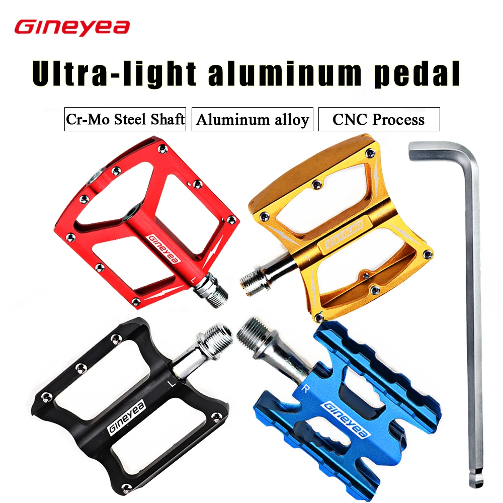 Ultralight Gineyea Pedal Mountain Bike Bicycle Alloy Pedals Big Foot