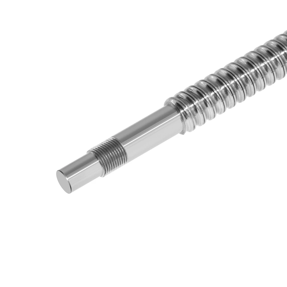 Free shipping machined SFU1204 150 200 250 300 350 400 450 500 550 600 650 mm cold roller ball screw with 1204 single ball nut