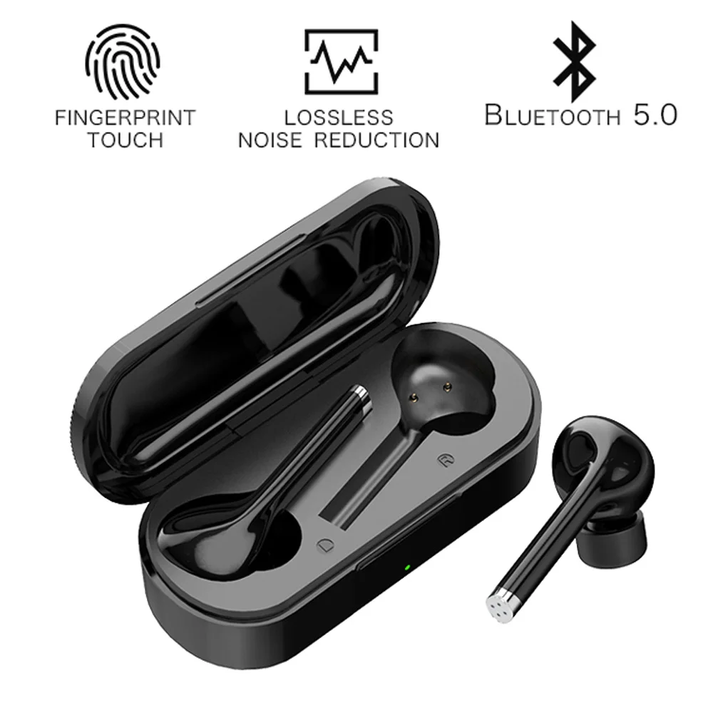 Беспроводные Bluetooth наушники с микрофоном Спортивные шумоподавлением сенсорным