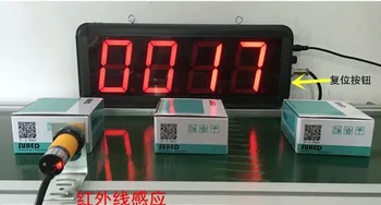 

LED counter sensing large screen sensor electronic infrared counter Factory conveyor belt production line count industrial count