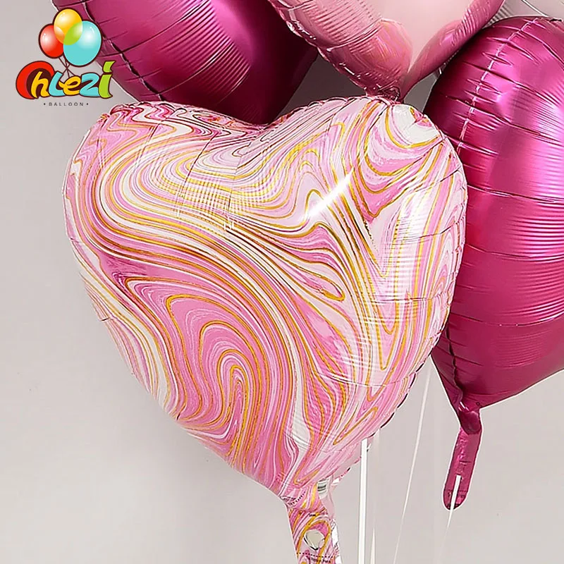 25 Stk Rote Herz-Luftballons Luft-Ballons Deko Hochzeit Party-Ballons Geburtstag 