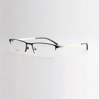 

P9841 eyewear Ultralight plastic titanium half-frame optical glasses frame men and women retro business myopia eye glasses