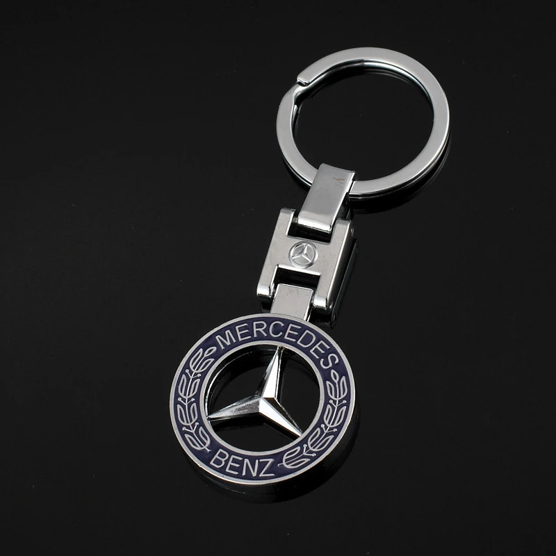 Модный кулон полый цельный брелок для Mercedes логотип автомобильный, металл для мужчин пояс висячий 4S магазин подарок брелок авто аксессуары