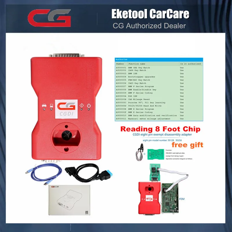 US $699.00 Original Cgdi Prog For Bmw 3 In 1 Function Key Programmer For Bmw FemEdc Function Test Platfirm Gearbox Plug Pcf79xx Unlocker