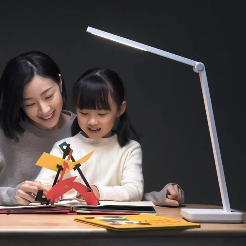 Новинка XIAOMI MIJIA настольная лампа lite Mi LED Настольная для чтения Студенческая