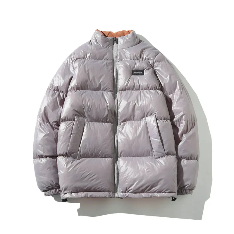Новые мужские зимние куртки и пальто стоячий воротник парка мужские пальто ветрозащитная верхняя одежда ABZ602 - Цвет: Gray