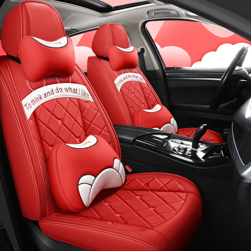 Full Coverage Eco leather auto seats covers PU Leather Car Seat Covers