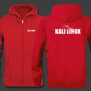 

Kali Linux logo zipper Hooded Sweatshirt Winter Sweatshirts Zipper Jacket Cotton Coat Fashion Hoodie