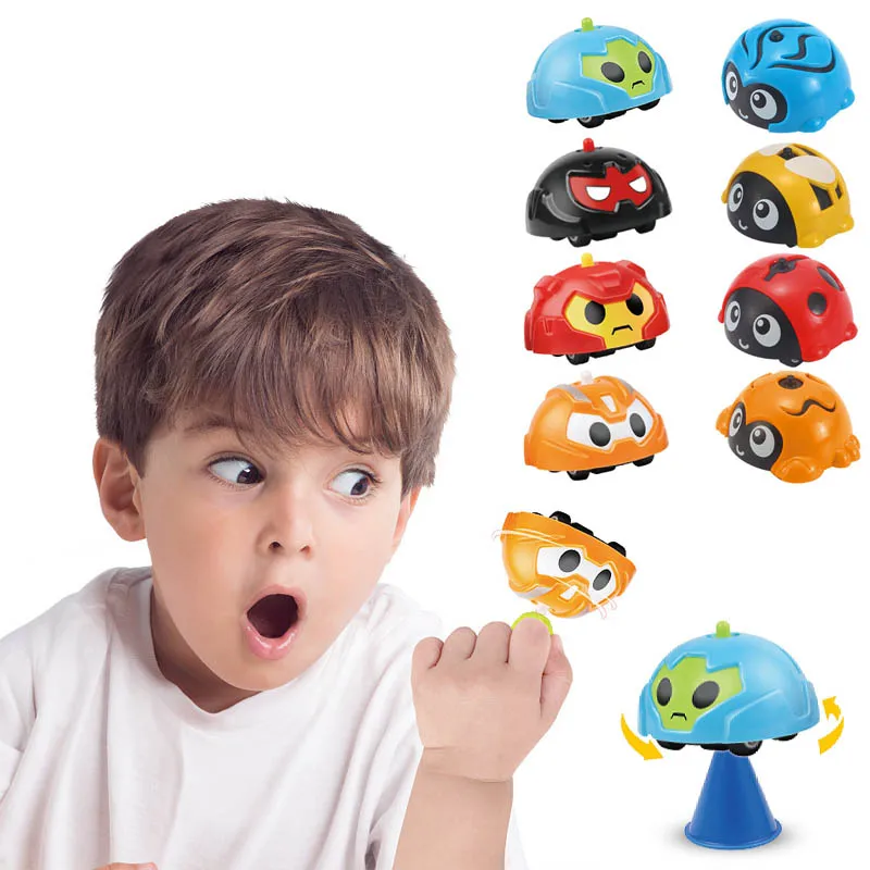 Strange Insects and Mecha Gyro Friction Car Children's Educational Toys Halloween Christmas Birthday New Year Gift