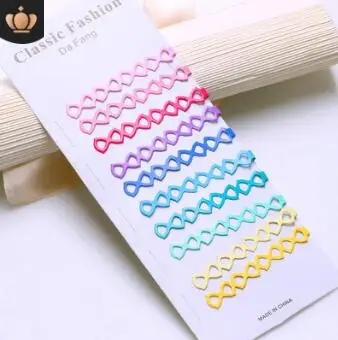 50 компл./лот 12 шт./компл. DIY мульти сплав бант сердце эллипса заколки для волос костюмы пентаграмма заколки для волос аксессуары для укладки волос HA766