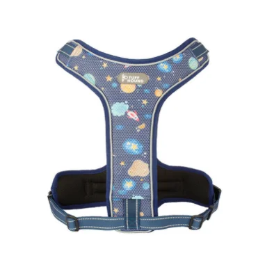 Starry Sky TUFF HOUND, двойная воздушная сетка Drytek, жгут, яркие цвета, не тянет, собачий жгут, дышащая сетка, костюм для маленьких, средних и больших собак - Цвет: Starry Sky