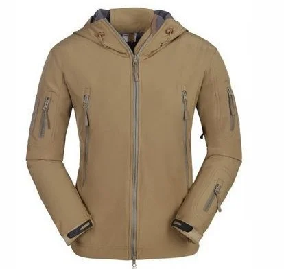 

Outdoor Tactical Camouflage Jacket with Shark Skin Soft Shell Men Cashmere Waterproof Mountaineering Coat