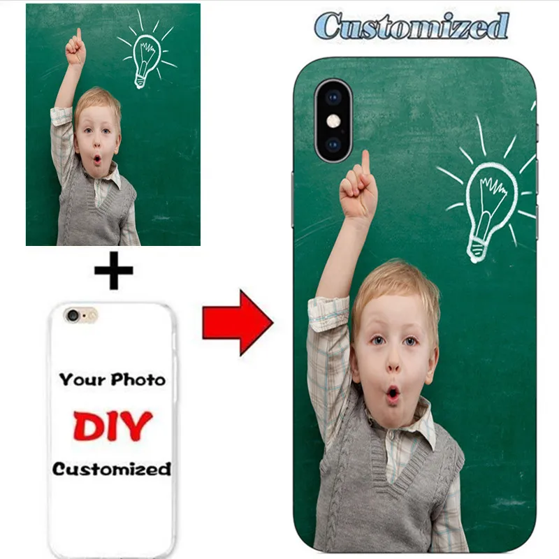 Custom Design DIY Photo Printed Phone Case for iphone 11 6 6S 7 8 Plus X 10 5 5S Soft Silicone Samsung S6 S7 EDGE Funda | Мобильные