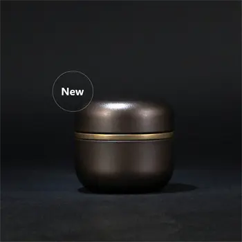 

6 pcs/dozen Mini portable Universal Sealed Small Metal Tea Caddy Creative Modern Style Travel Round Tin Box Tin Box Candy Box