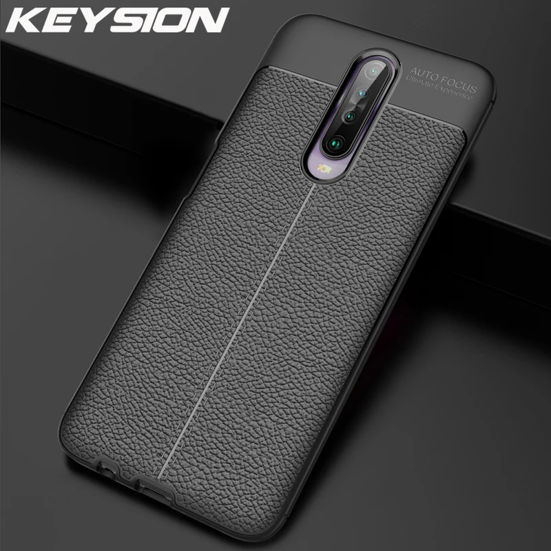 

KEYSION Shockproof Case for Xiaomi Redmi K30 Silicone Ltchi Leahter Texture Cover for Redmi K30 5G K20 Note 8 Pro 8T 8 8A 7 7A