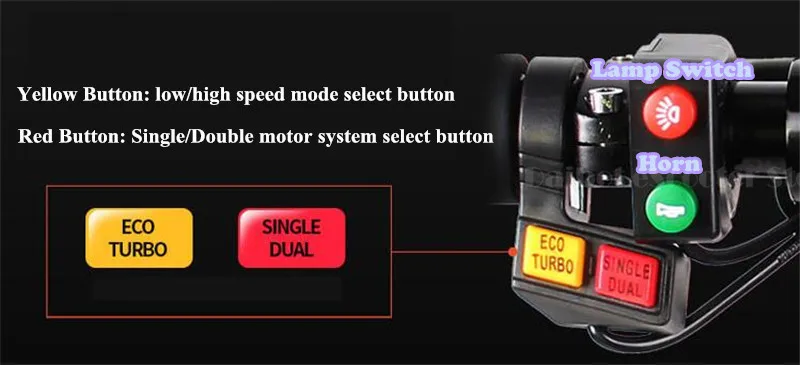 10'' Powerful Electric Scooter Electric Scooters Double Drive 2000W 52V Adult Two Wheels Electric Scooter (11)