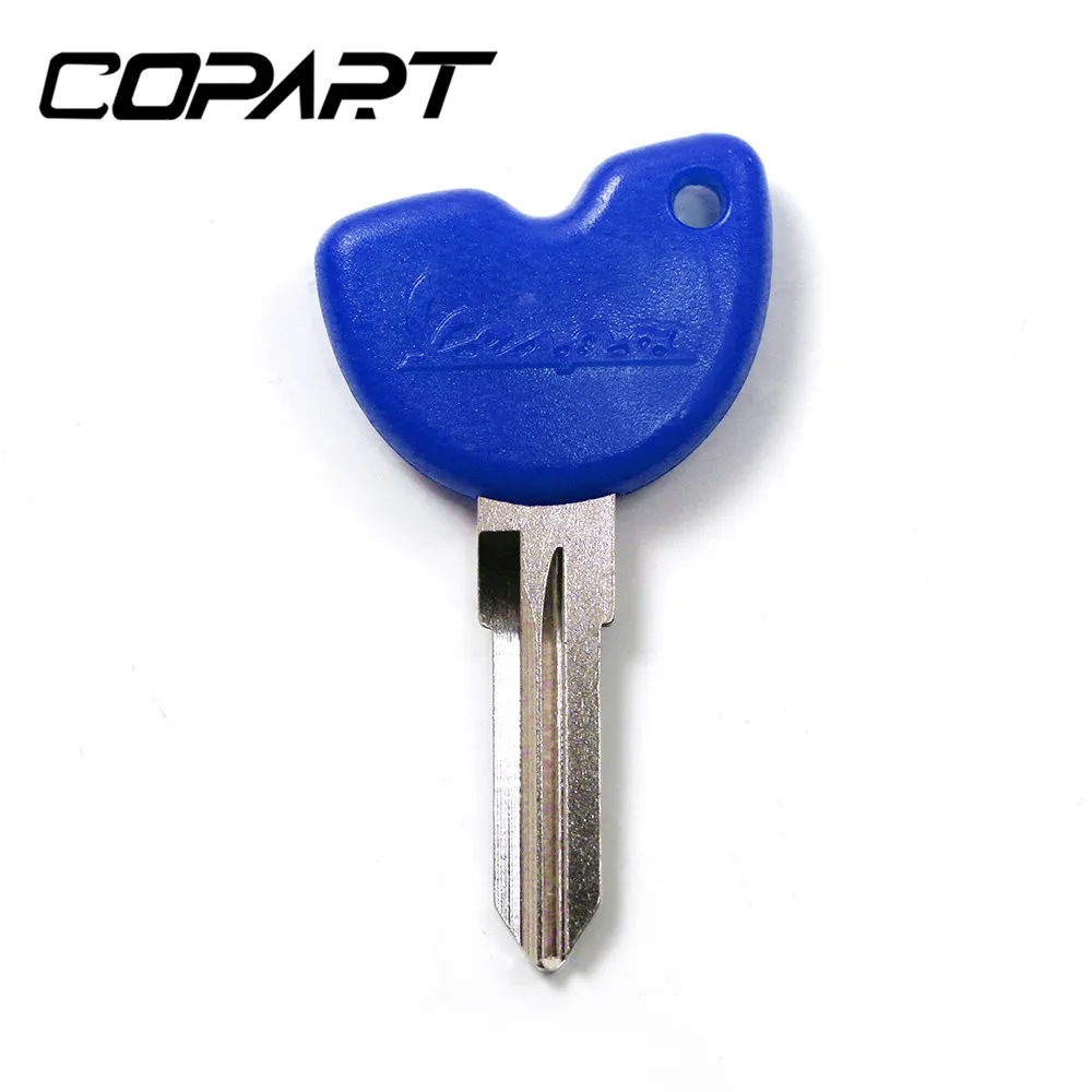 Синий Для Vespa Piaggio 3VTE Fly 125 200 250 300 GTV VESPA LXV150 GTV250 GTS GTS250 GTS300 Запчасти для мотоциклов скутер без выреза заготовки ключ - Цвет: Синий