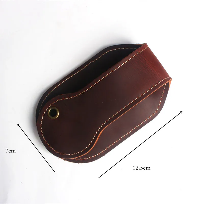 Coin Purse Plush Coin Purse Coin Wallet Change Bag LEACOOL Genuine Leather Racket Sap Big Capacity Coin Purse Defense Multi function Jacksap EDC Coin Bag