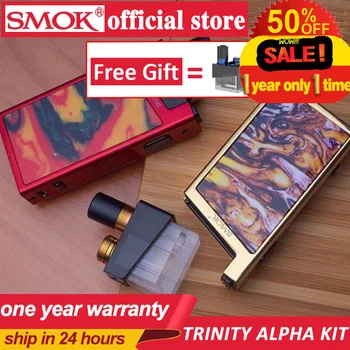 

New Vape SMOK Trinity Alpha Kit Pod System Vape kit with 1000mAh battery 2.8ml Cartridge Electronic cigarette Vape vs smok stick
