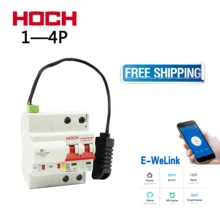 HOCH ZJSB9-80Z Wi-Fi автоматический выключатель температура Humiture 1-4P 10-125A пульт дистанционного управления Ewelink таймер умный переключатель