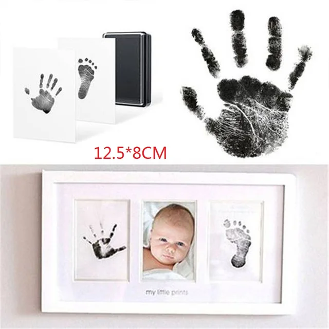 Newborn Baby DIY Hand And Footprint Kit Ink Pads Photo Frame Handprint  Toddlers Souvenir Accessories Safe Clean Baby Shower Gift - AliExpress