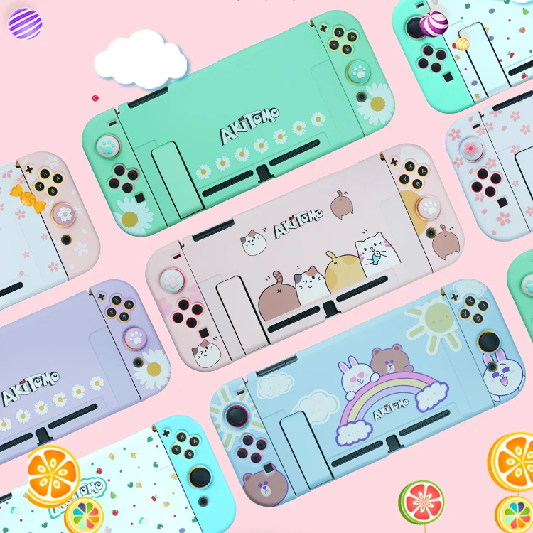 Защитный чехол NS Switch для Nintendo цветной Матовый Жесткий задней панели аксессуары