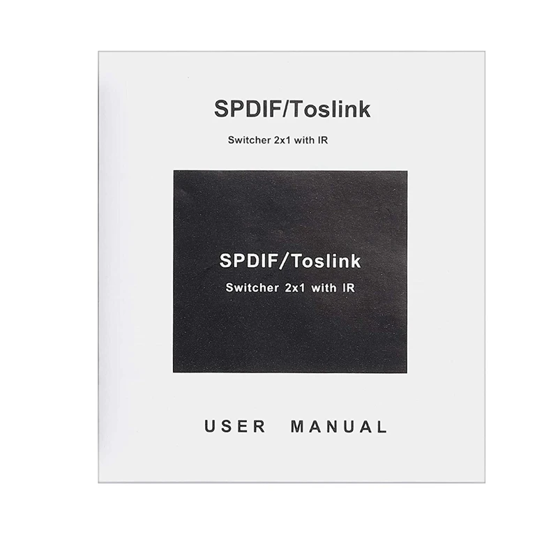 Spdif/Toslink Цифровой оптический волоконный аудио коммутатор 2X1 коммутатор с ИК