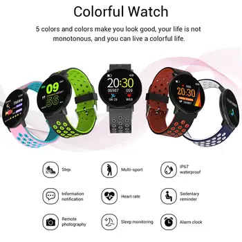 

Smart Watch Heart Rate Monitor Fitness Tracker Stopwatch Pedometer Calorie Fitness Tracker 1.3 Inch for Men Women Sport Watch