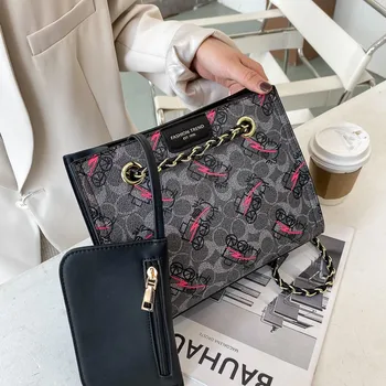 

High-quality leather women's tote bag, large-capacity women's shoulder bag, casual daily beach shopping bag purses