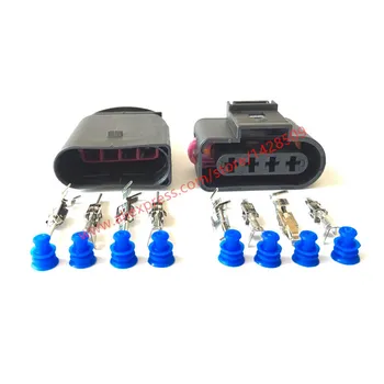 

5 Sets 4 Pin/Way 4B0973724 Auto Ignition Coil Connector Repair Kit Case Female Male For A4 A6 VW Passat 1J0 973 724 1J0973724