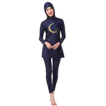 

Muslim Swimwear Women Islamic Hijab Hooded Swim Wear Burkini 2 Piece Suit Hijab Swimsuit Modest Swim Surf Wear Sport Burkinis