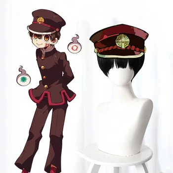 

Anime Jibaku Shounen Hanako Kun Cosplay Wigs Short Black Heat Resistant Synthetic Hair Halloween Costume Accessories Props