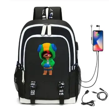

Hot Game Leon Kids Bag Backpack Usb Charging Schoolbag Student School Bag 3D Print Computer Bag 44*30*15 Cm