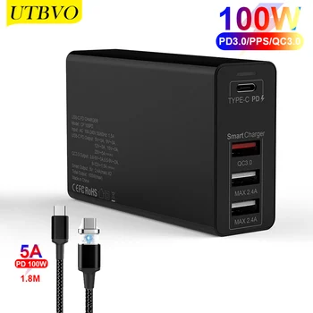 

UTBVO 100W USB C Power Adapter, Type C Power Delivery PD Wall Charger (Compatible 87W, 65W, 45W) for MacBook Pro Air 2018 Lenovo