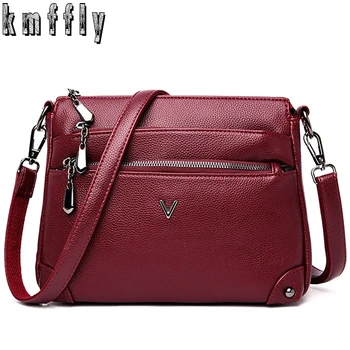 

New Woman Crossbody Bags High Quality Leather Handbags Luxury Bag Designer Famous Brand Shoulder Messenger Bags For Women 2020