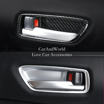 

For Toyota Corolla E210 2019 2020 Interior Door Handle Bowl Cover Frame Panel Decoration Carbon Fibre Car Molding Accessories