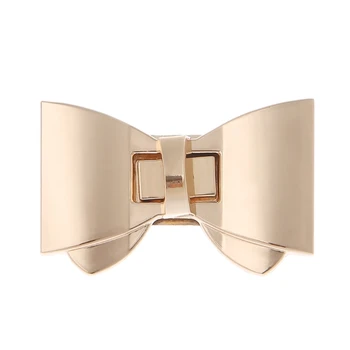 

Drop Ship&Wholesale Bowknot Shape Clasp Turn Locks Twist Lock DIY Leather Handbag Bag Hardware Oct. 9