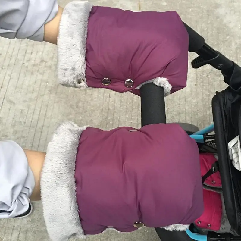 Зимние варежки на коляску простая переносная дышащая мягкая поверхность коляска муфта для рук рукавица Водонепроницаемый Аксессуар для коляски