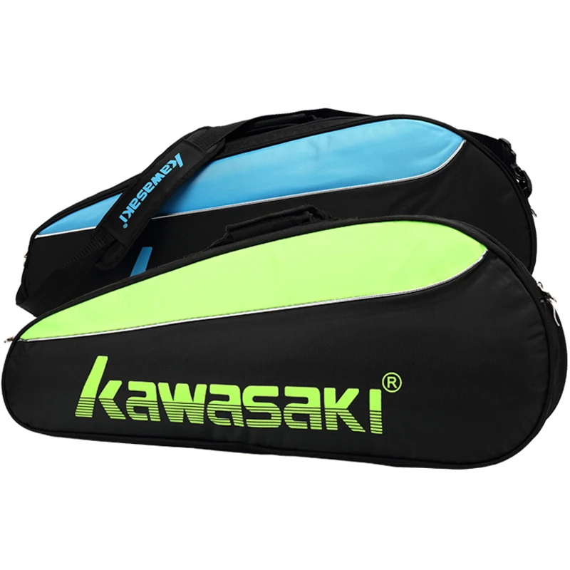 Сумка для бадминтона Kawasaki двухслойная сумка на одно плечо с 6 ракетками теннисная