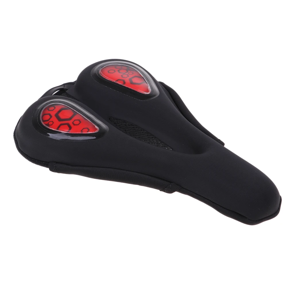 A-Red Силикагелевая подушка для велосипедного седла с эффектом памяти - Цвет: A-Red