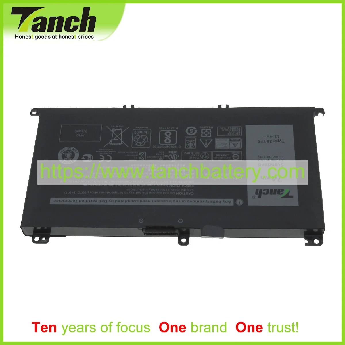 Baterias de Laptop para Dell Inspirion P65f 357f9 Tanch 15 7000 Jogos 7567 7566 7559 P65f001 11.1v Celular