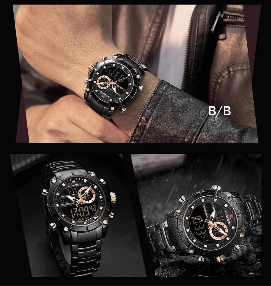 NAVIFORCE Новые мужские модные роскошные спортивные часы дизайнерские часы мужские водонепроницаемые кварцевые наручные часы Reloj Hombre мужские часы