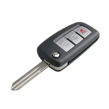 

New 3-Button Remote Control 433 Frequency Plastic Alloy Automobile Parts Keyless Entry Key Remote Control