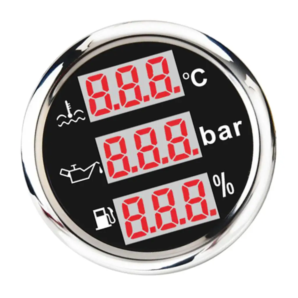 2&quot Boost Vacuum Water Oil Temp Press Fuel Level Tacho EGT Air/Fuel Gauge | Автомобили и мотоциклы