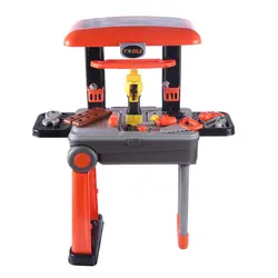 Набор инструментов для ремонта детей, набор игрушек для мастерской, игровой набор, развивающая игрушка-оранжевый