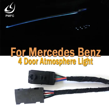 

PMFC Car Door Blue 4 Door Atmosphere Light Ambient Light Trim Atmosphere Light For Mercedes Benz All cars 2017 2018